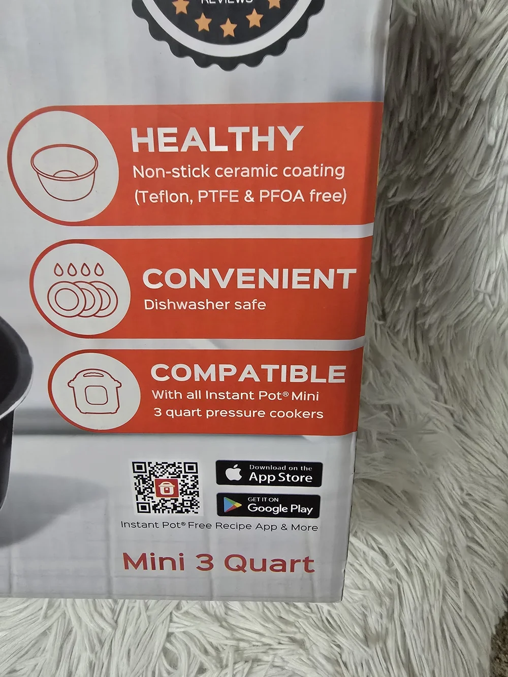 Instant Pot Mini 3-Quart Replacement Inner Pot - Black